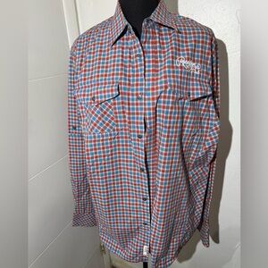 Rocawear Red and Blue Checkered Men's Shirt